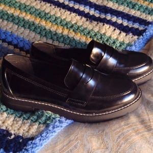 brand new justfab patent leather heeled loafers women's size 8